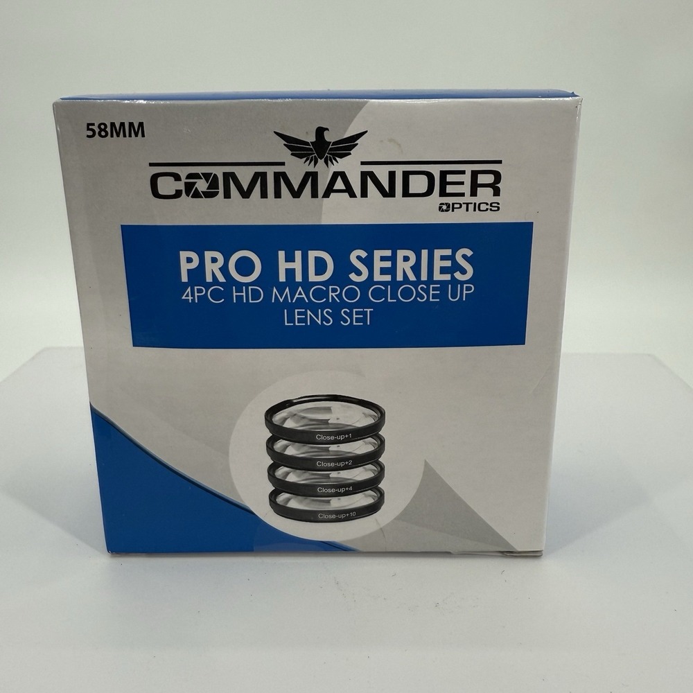 Commander Optics Pro HD Series 4PC HD Macro Close Up Lens Set B720‎